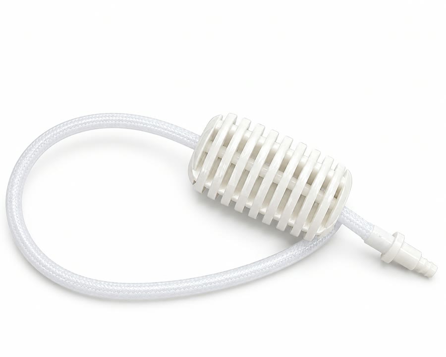 Brumisateur, tube contre poids